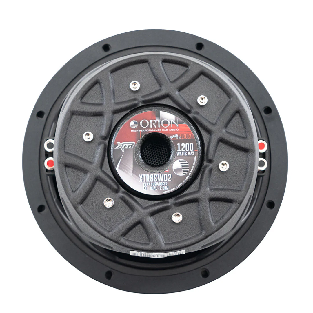 Orion XTR8SWD2 – 8 Inch Dual 2 Ohm Shallow Mount Subwoofer | 300W RMS Bass Power - Image 4